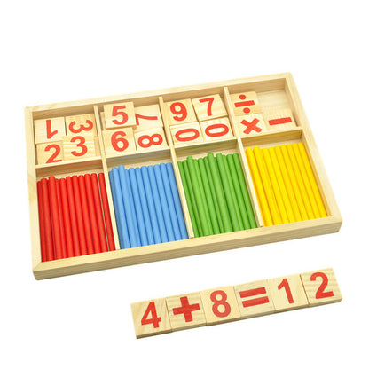 Build a Fearless Foundation: Compact 23 cm Montessori Math Board – Natural Wood Mastery for Early Learners