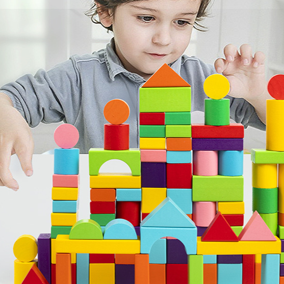 Wooden Building Blocks for Kids