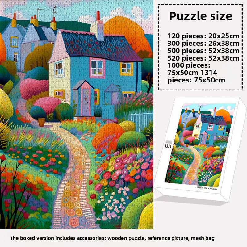 Wooden Jigsaw Puzzle for Kids VerA 1000pcs