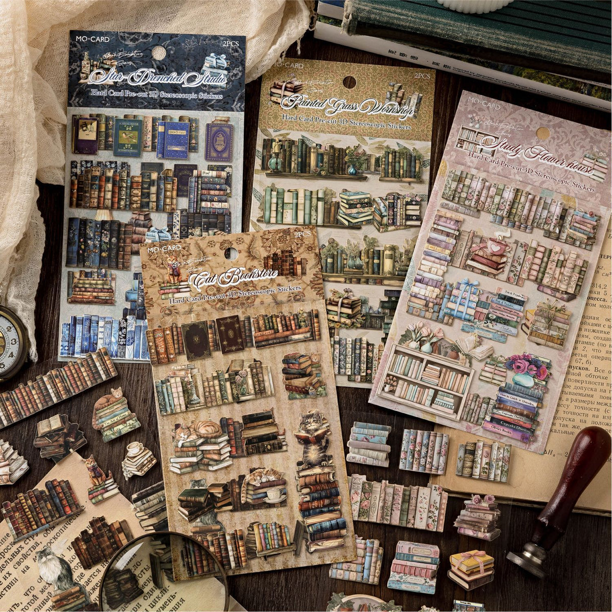 3D Watercolor Sticker Book