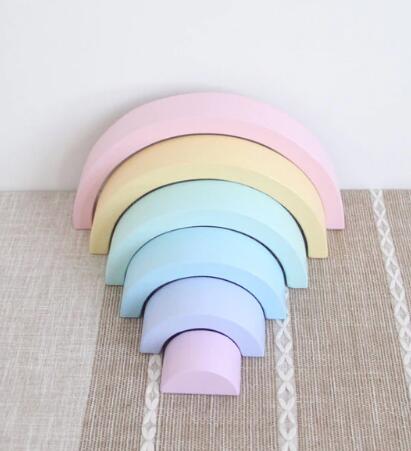 The 33-Inch Mega Rainbow: 12-Pc New Zealand Pine Arch Set for Endless Architectural Discovery