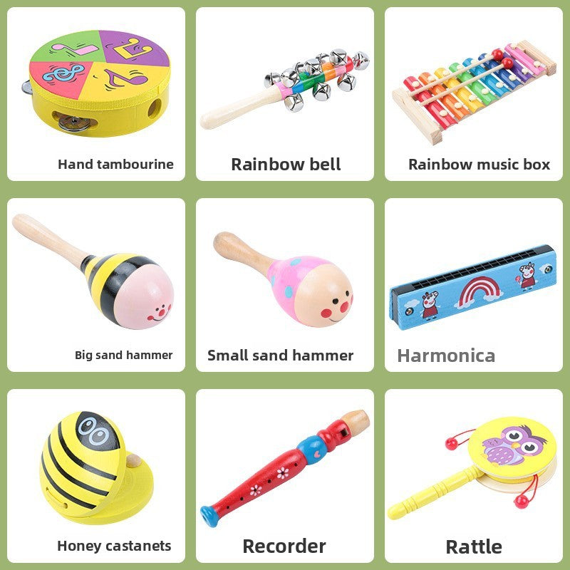 Wooden Musical Instrument Set for Infants