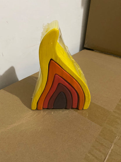 The 33-Inch Mega Rainbow: 12-Pc New Zealand Pine Arch Set for Endless Architectural Discovery