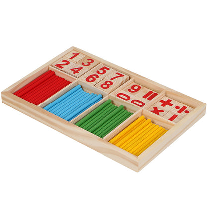 Build a Fearless Foundation: Compact 23 cm Montessori Math Board – Natural Wood Mastery for Early Learners