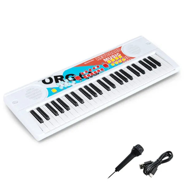 49-Key Kids Electronic Keyboard with Microphone