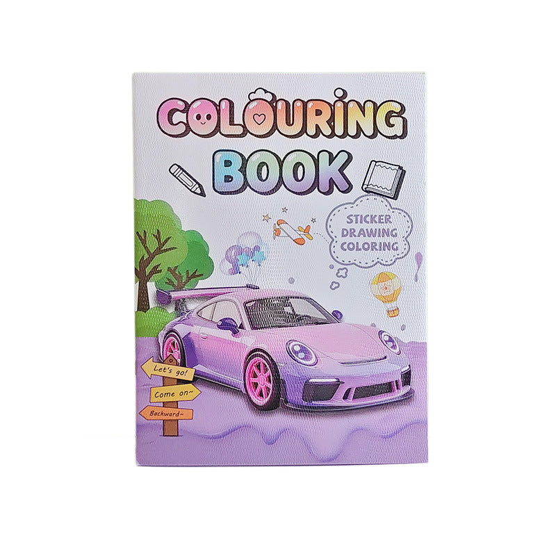 Childrens Animal Transportation Coloring Book