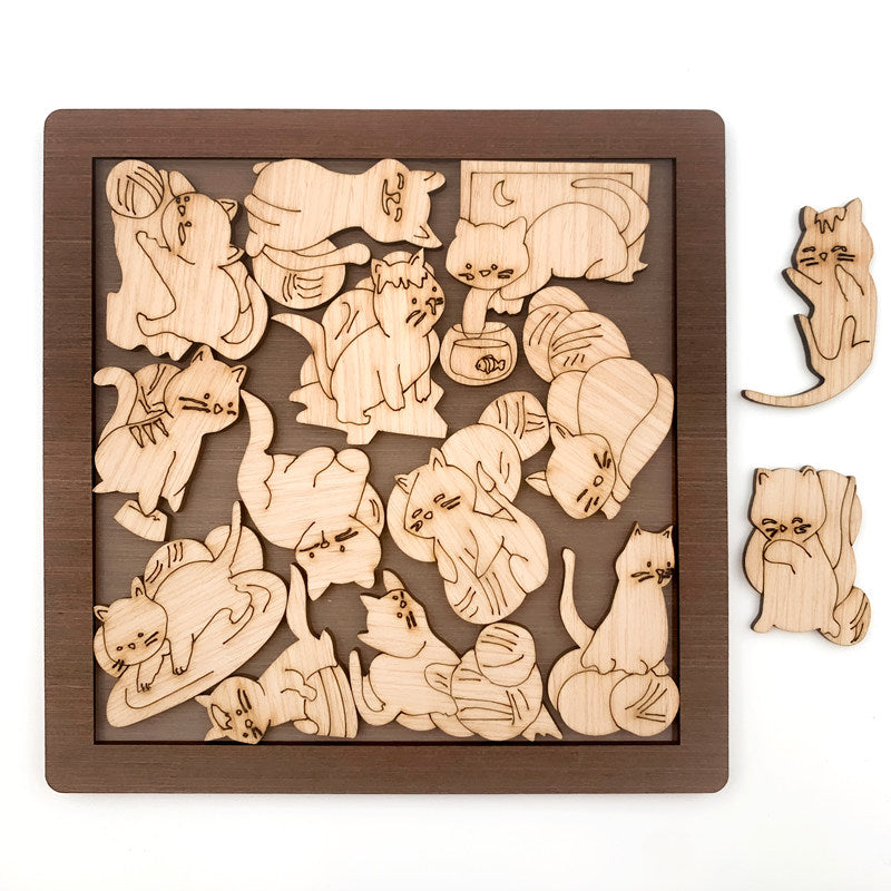 Wooden Animal Puzzle for Focus and Matching
