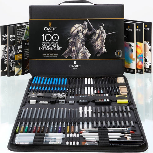 100 Piece Drawing & Sketching Set