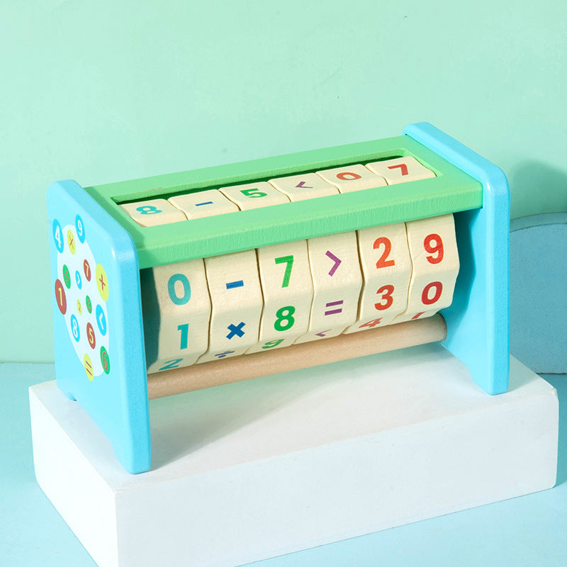 Wooden Math Cube for Kids – Hands-On Arithmetic Learning Toy