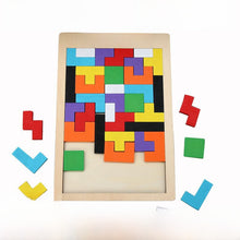 Wooden Tetris Puzzle for Kids – Spatial Reasoning Brain Teaser