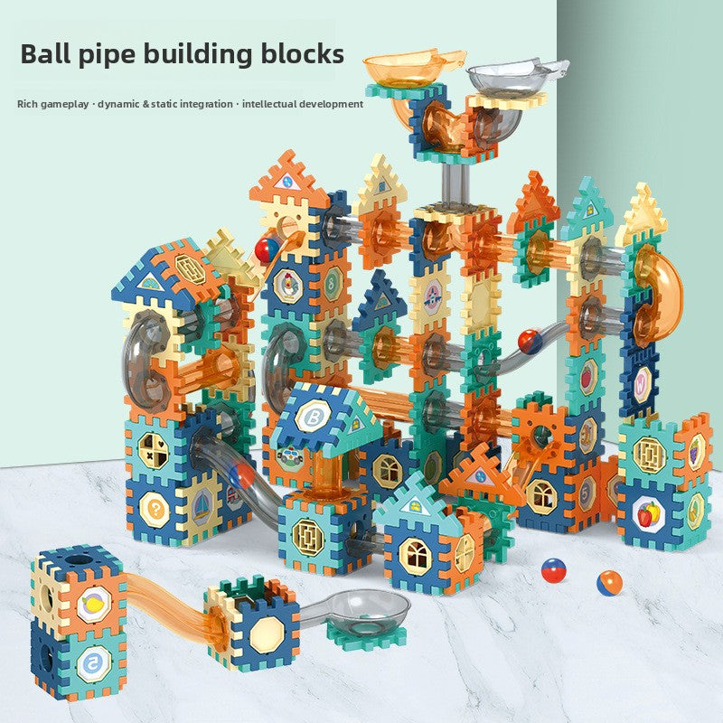 Ball Track Building Blocks Set for Kids