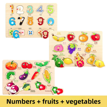 Montessori Wooden Educational Puzzle Board