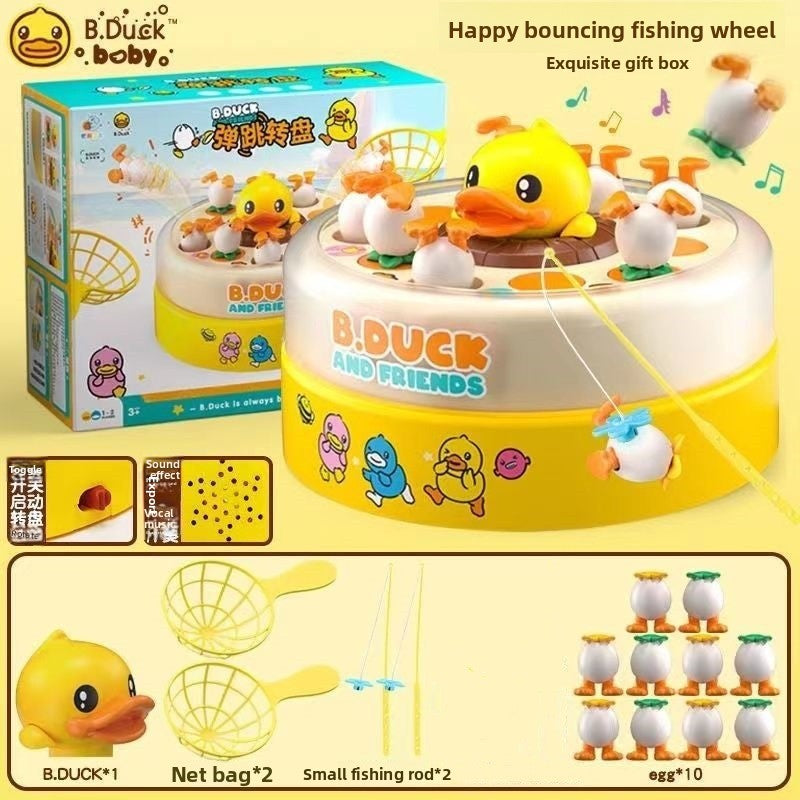 Bouncing Yellow Duck Toy for Kids