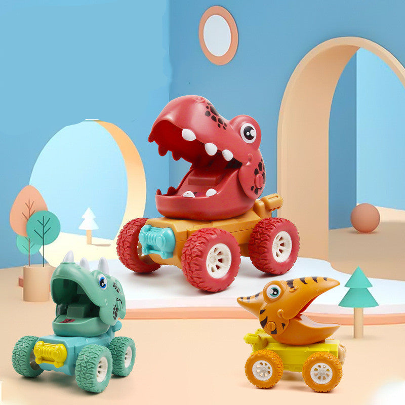 Dinosaur Push-and-Go Sliding Car Toy