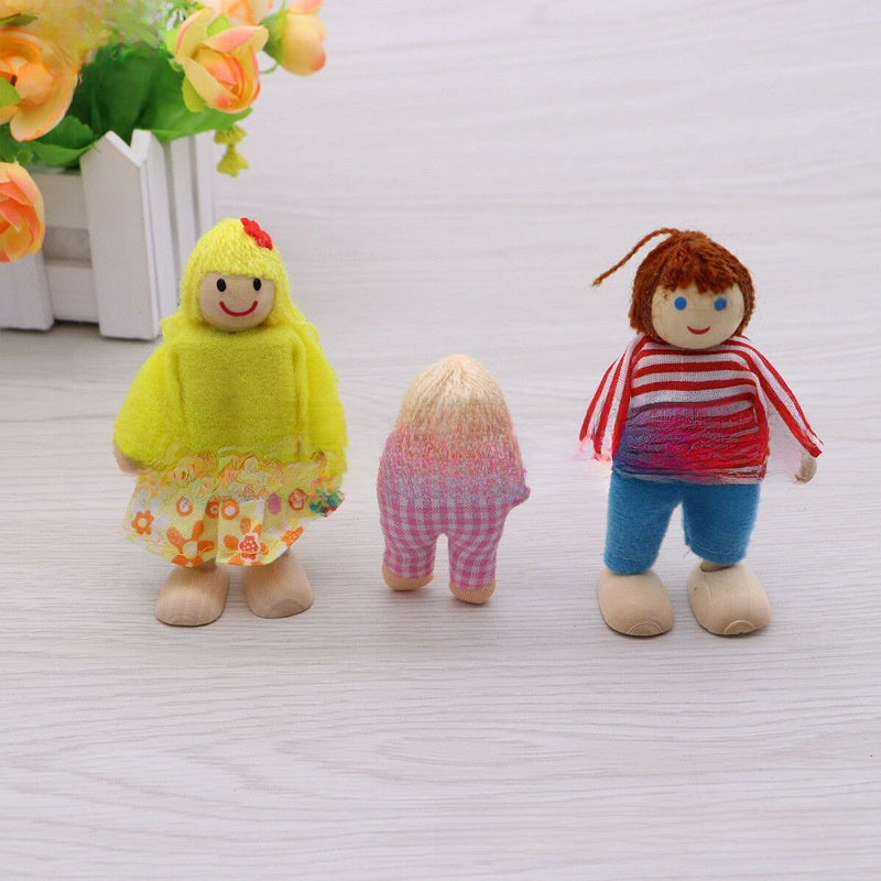 Wooden Articulated Family Dolls