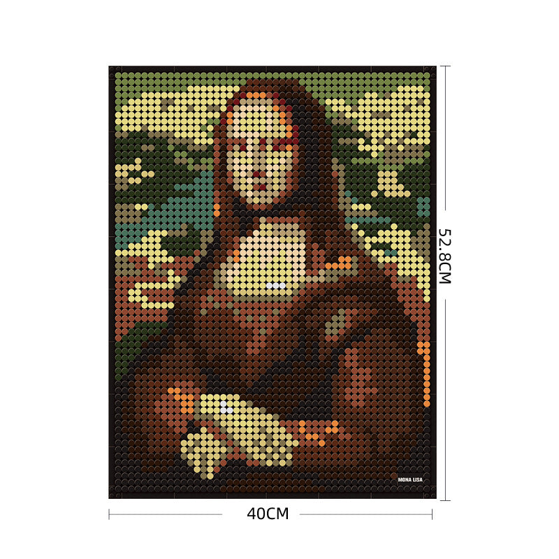 Famous Painting Building Block Sets – Mona Lisa or Pearl Earring