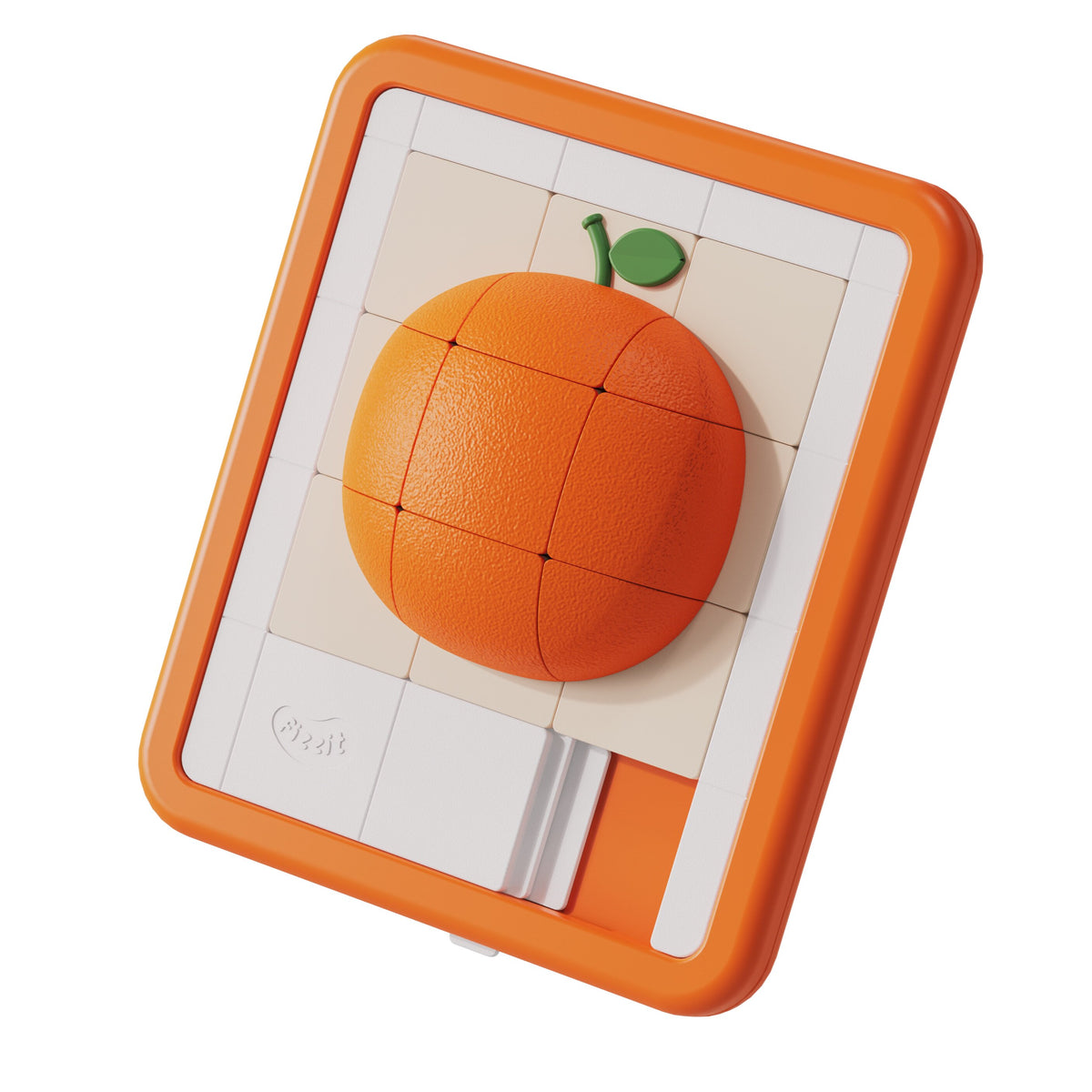 3D Sliding Puzzle Toy for Kids Logic Skills Orange