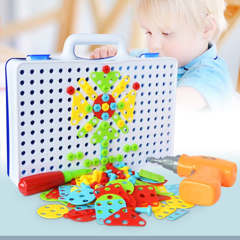 Montessori Drill Building Kit for Kids