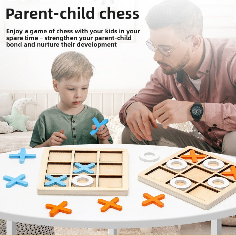 Wooden Board Game Set for Kids