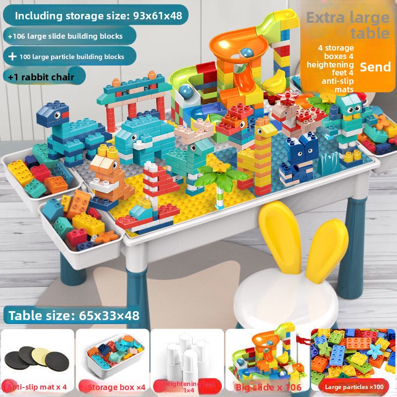 Large Building Block Table for Kids