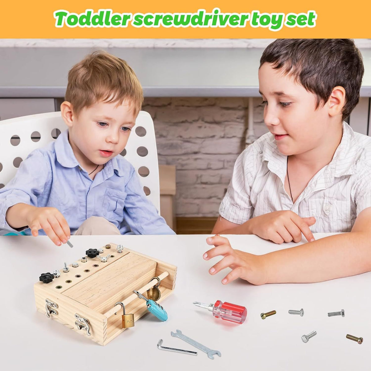 Montessori Screwdriver Skill Board for Kids