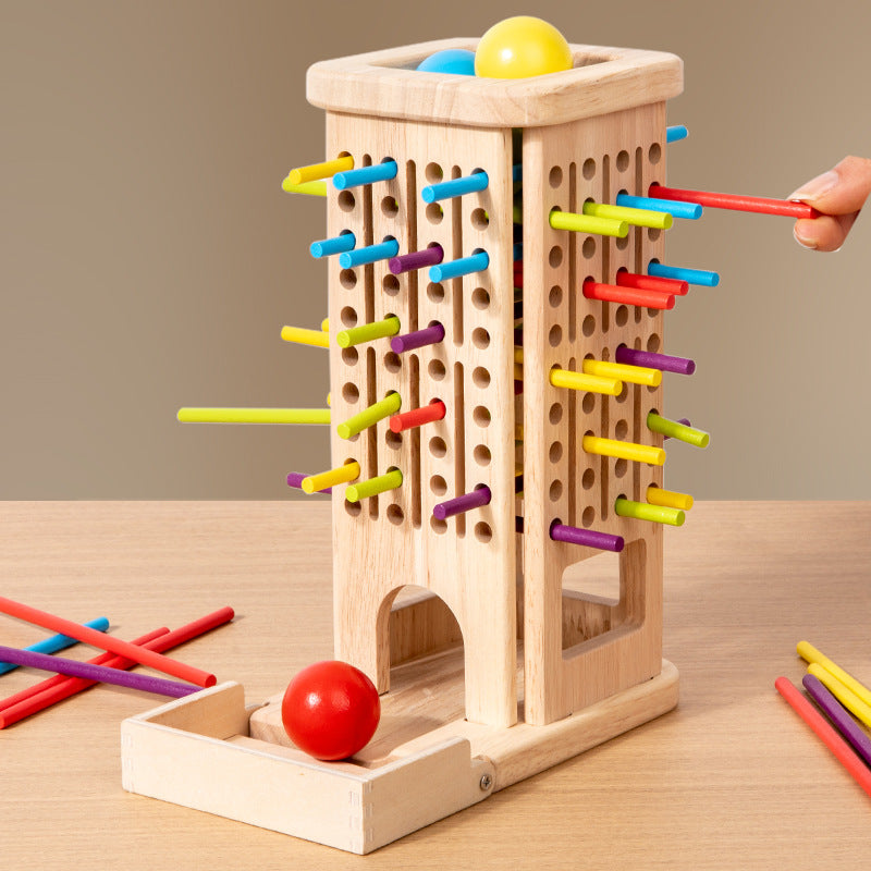 3-in-1 Wooden Educational Game Toy