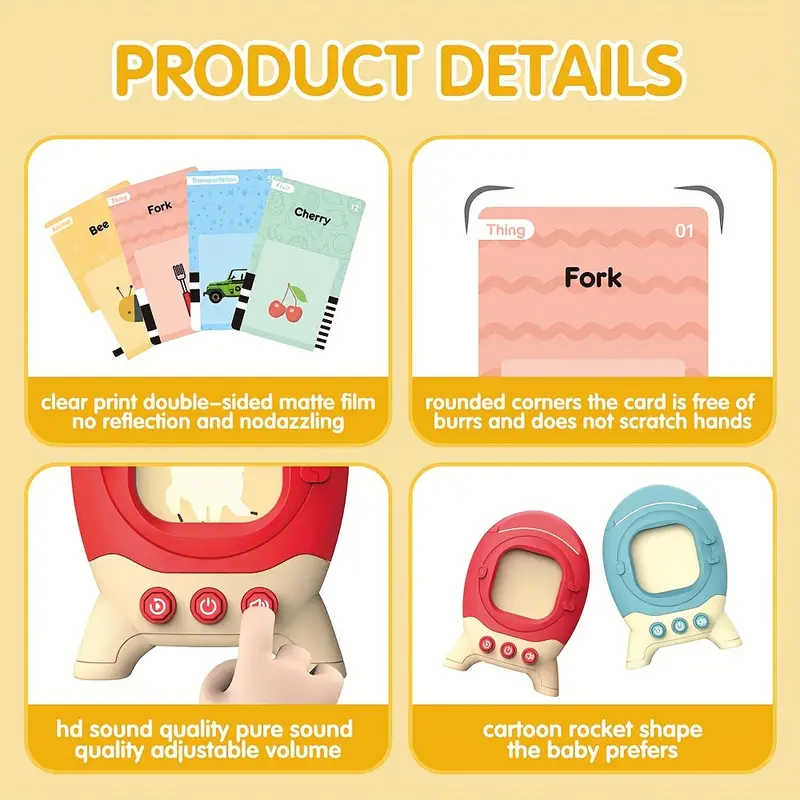 Rocket Talking Flash Cards for Kids
