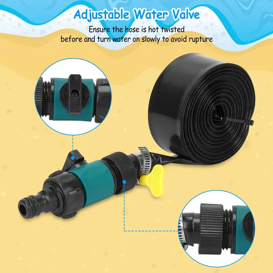 Turn Your Backyard Trampoline Into a Cool Summer Water Park