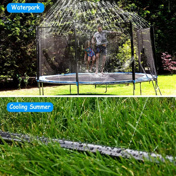 Turn Your Backyard Trampoline Into a Cool Summer Water Park
