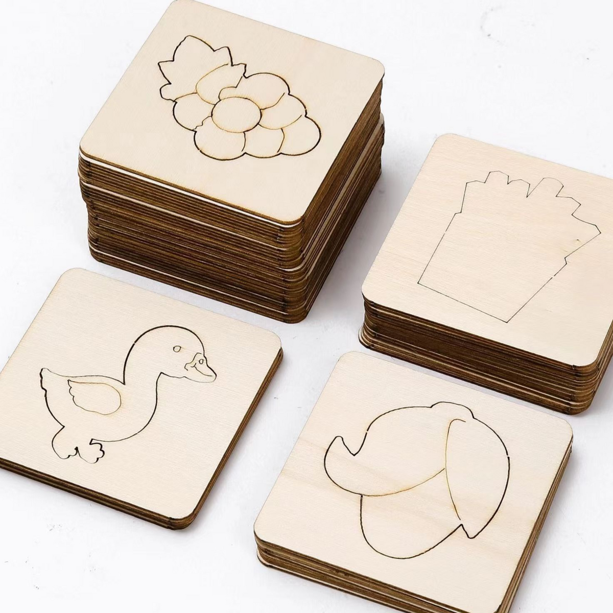 Wooden Drawing Stencils for Kids