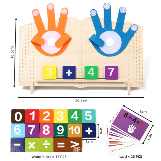 Wooden Finger Counting Math Toy – Activity Options