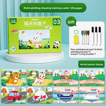 Erasable Pen Control Practice Cards for Kids