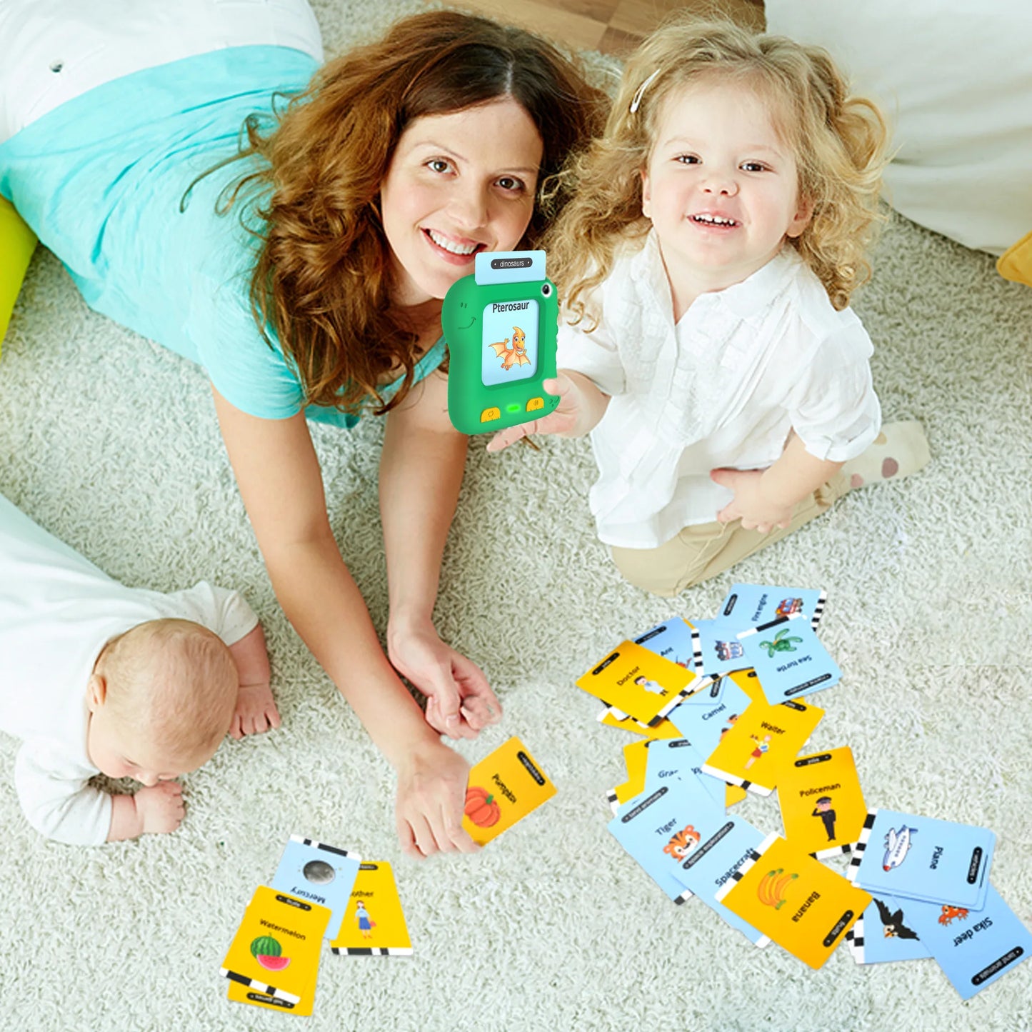 Upgraded Talking Flash Cards, Toddlers Toys for 1 2 3 4 5 6 Year Old Boys Girls, Autism Sensory Toys Montessori Educational Preschool Learning Toys for Kids, Dinosaur Toys 234 Sight Words