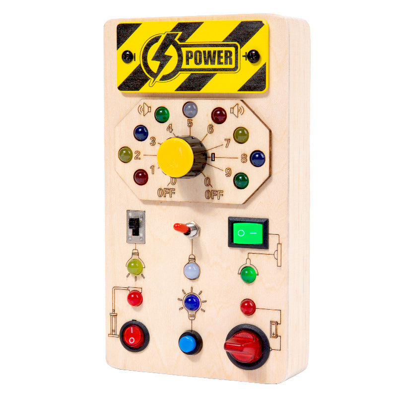 Wooden LED Busy Blocks – Switch & Sound Options