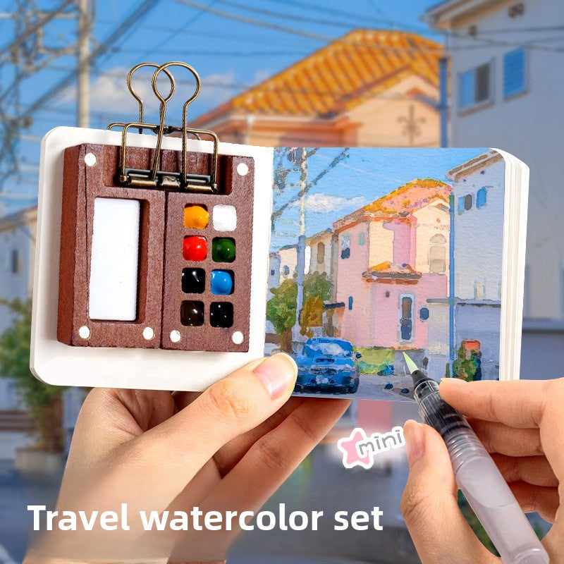 Portable Watercolor Paint Box for Kids