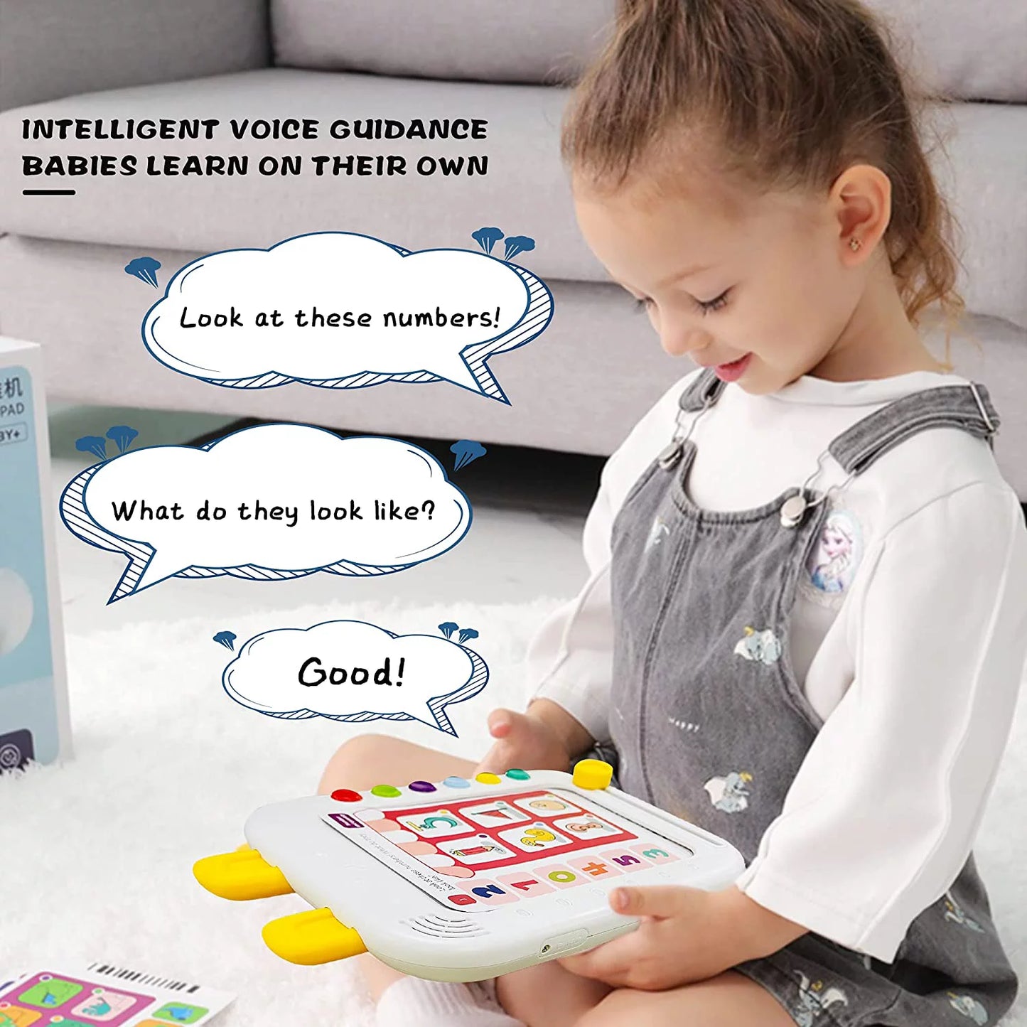 Logic Learning Pad for Toddlers, Early Development Activity Toys, Interactive Learning Toy for Kids, 120 Pages Logic Training Cards, Matching Game Toy, Gift for Preschool Boy Girl 3 4 5 6 +