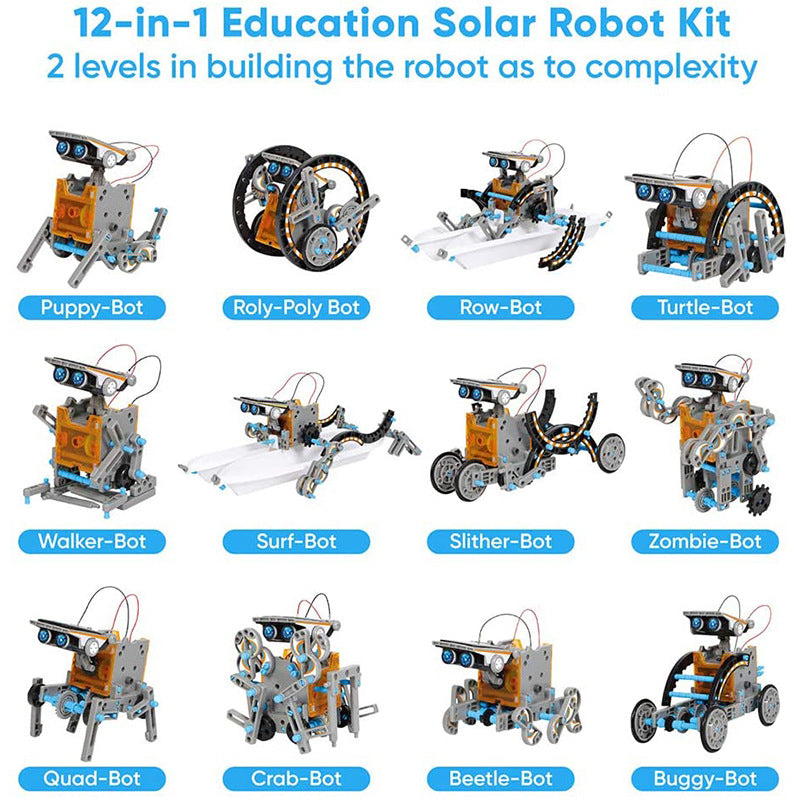 DIY Solar Robot STEM Kit for Kids