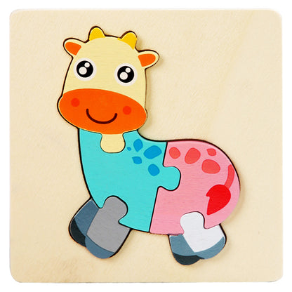 Wooden 3D Puzzle Toy for Spatial Learning