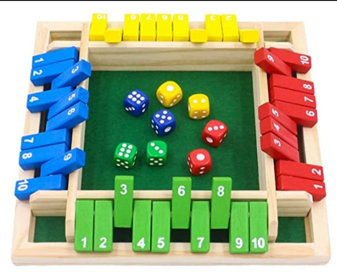 Number Flip-Card Board Game – Color Options