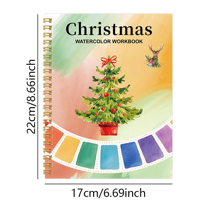 Watercolor Painting Workbook with Paint Box