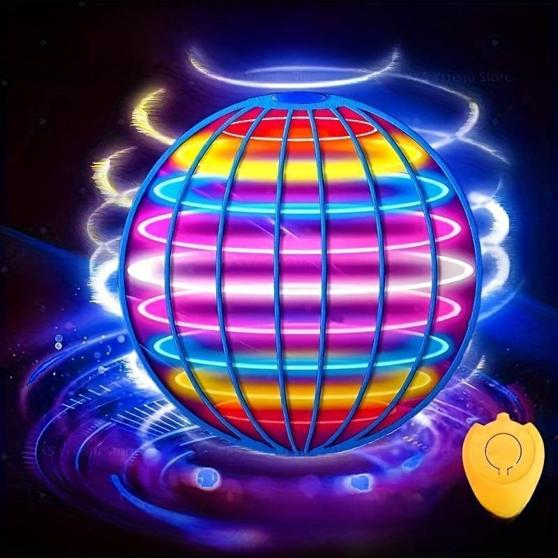 Smart Induction Flying Ball with LED Lights Standard Blue Water-Plated 4min