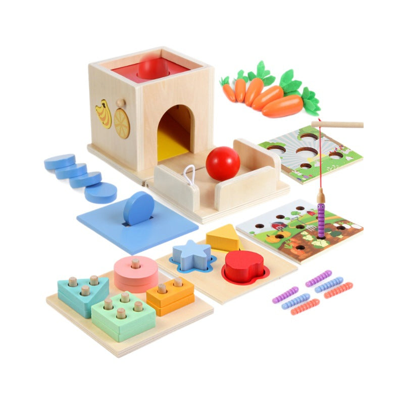 Montessori Wooden Blocks Set for Kids