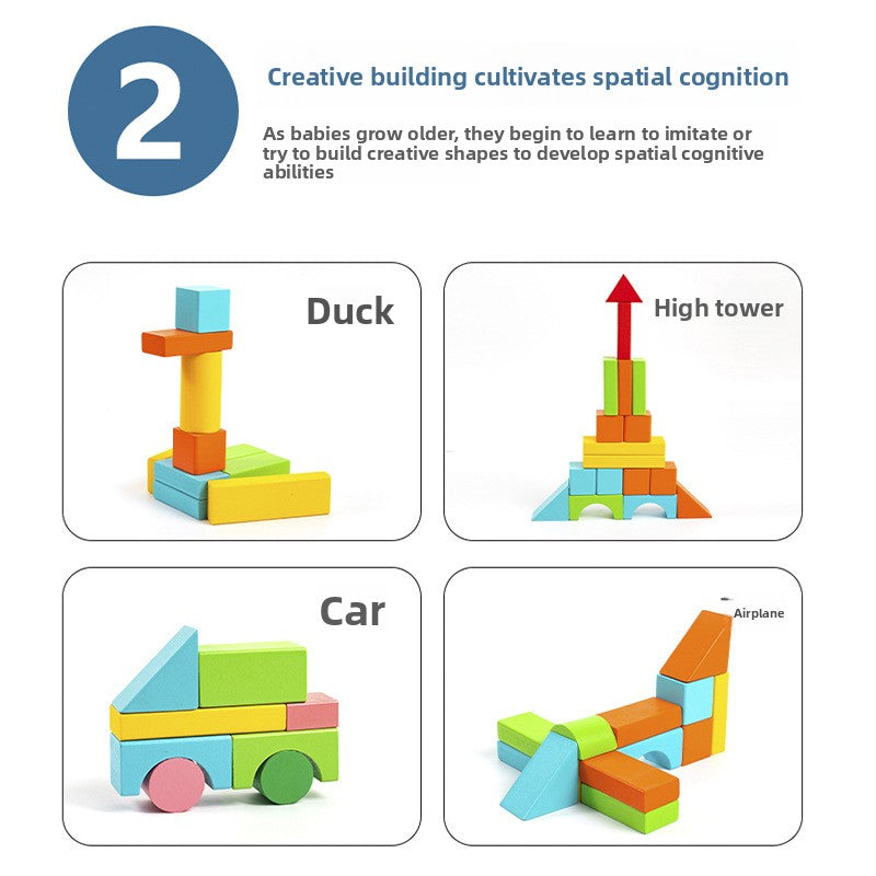 Wooden Building Blocks for Kids
