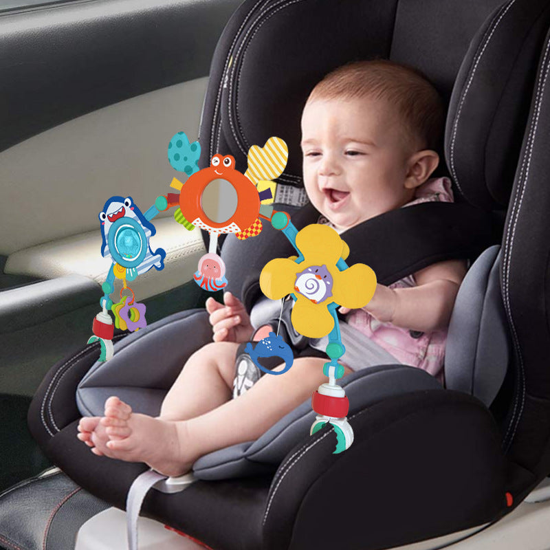Baby Crib Rotating Rattle Toy – Bee & Ocean Themes
