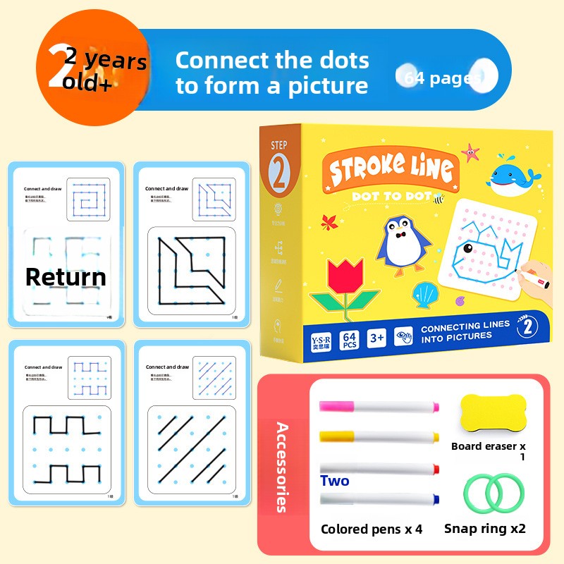Erasable Pen Control Practice Cards for Kids