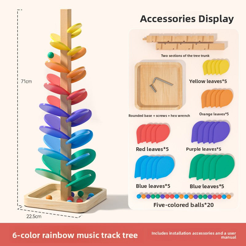 Wooden Musical Ball Track Toy