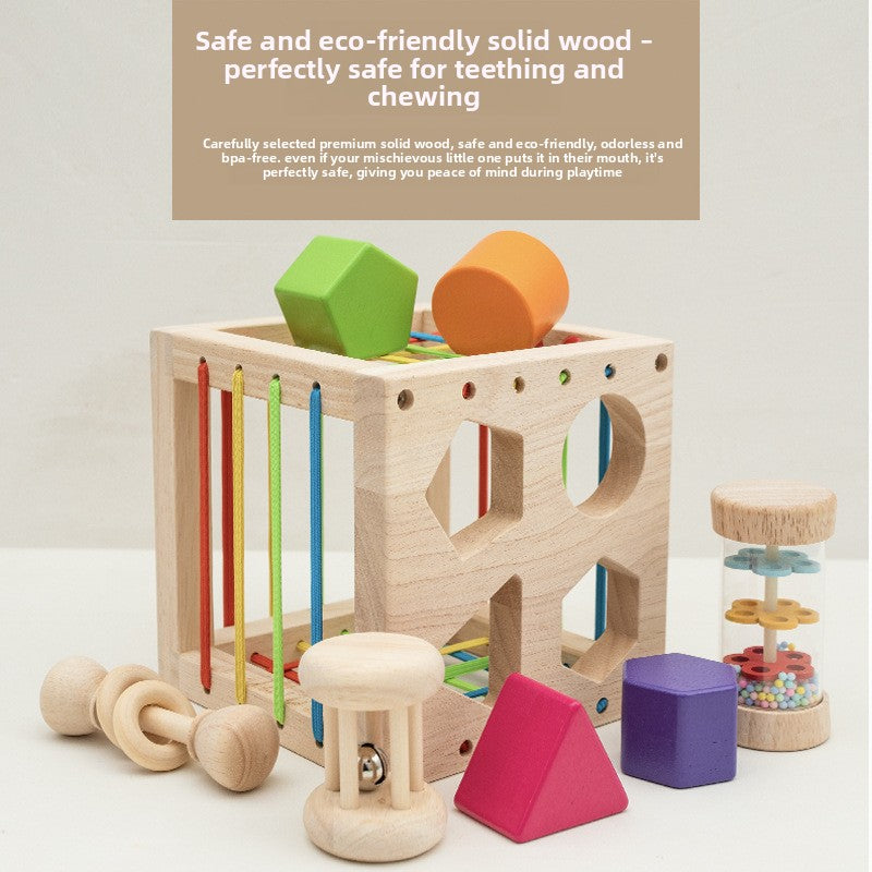 Wooden Shape Sorting Toy for Toddlers