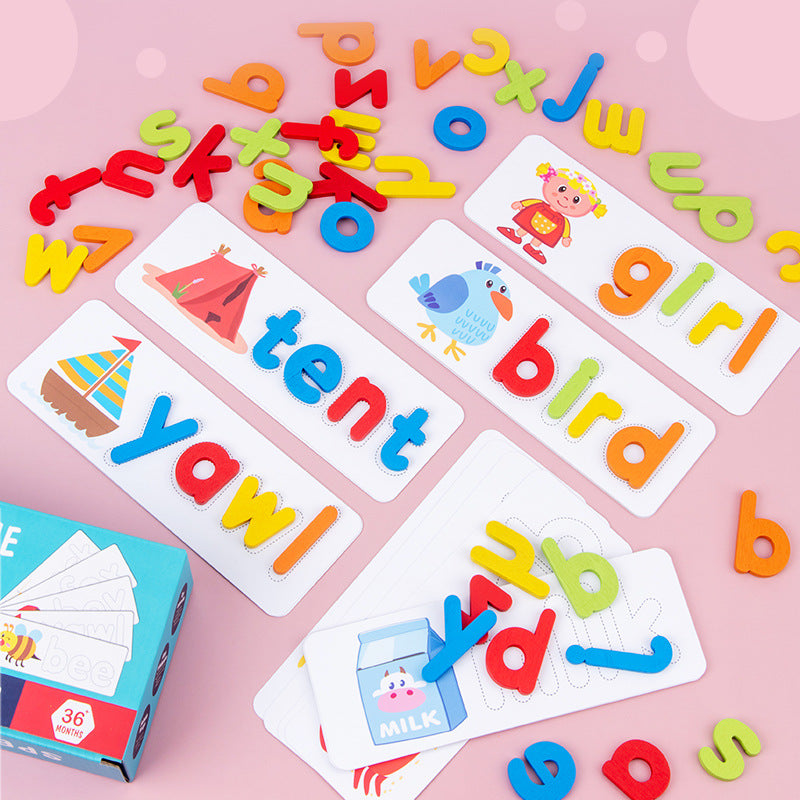 Wooden Spelling Puzzle for Kids