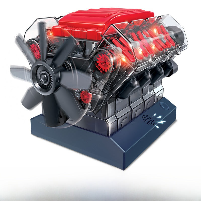 V8 Engine Model Kit – DIY STEM Mechanical Building Toy
