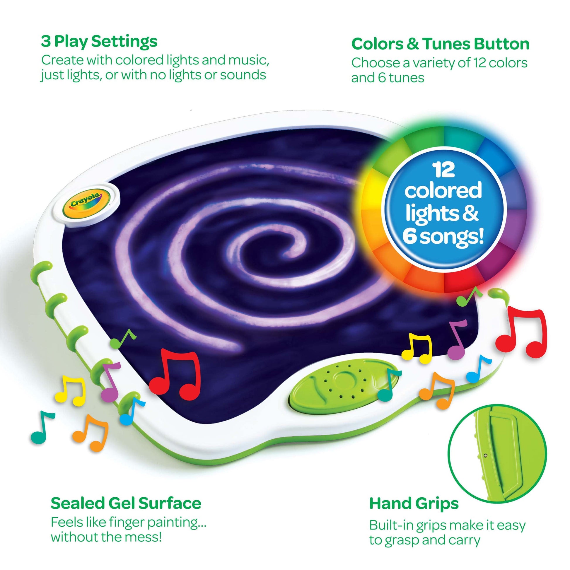My First Touch Lights Art Kit, Musical Doodle Board, Gift for Girls & Boys
